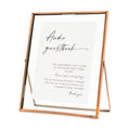 Calculs Audio Guest Book Sign, Copper 8x10 Floating Picture Frame