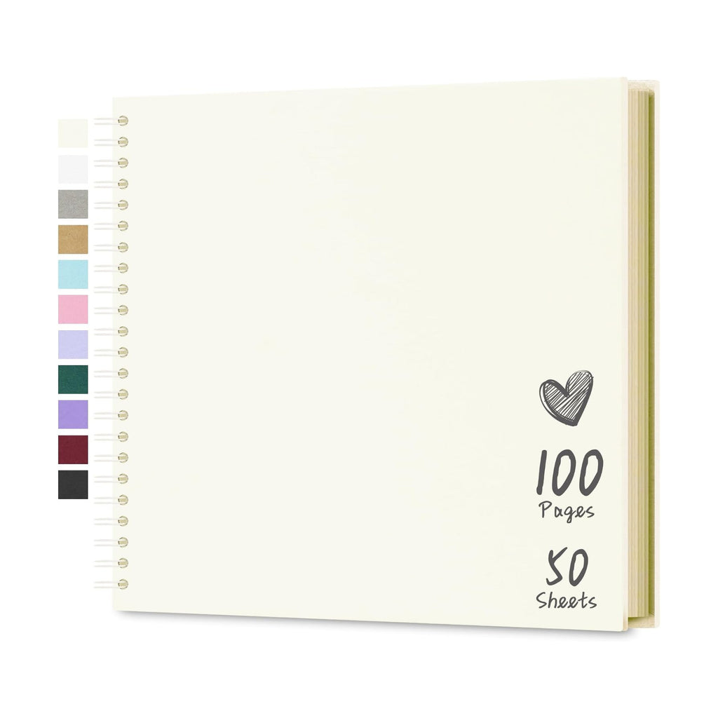 Scrapbook Photo Album 12"x12" 50 Sheets 100 Pages Hardcover Kraft Paper