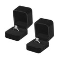 KUKUVR 2 Pieces Small jewelry Wedding Ring Gift Box for Proposal