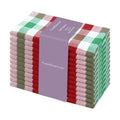 PurpleEssences Plaid Napkins 18x18 Buffalo Plaid - Red Green & White