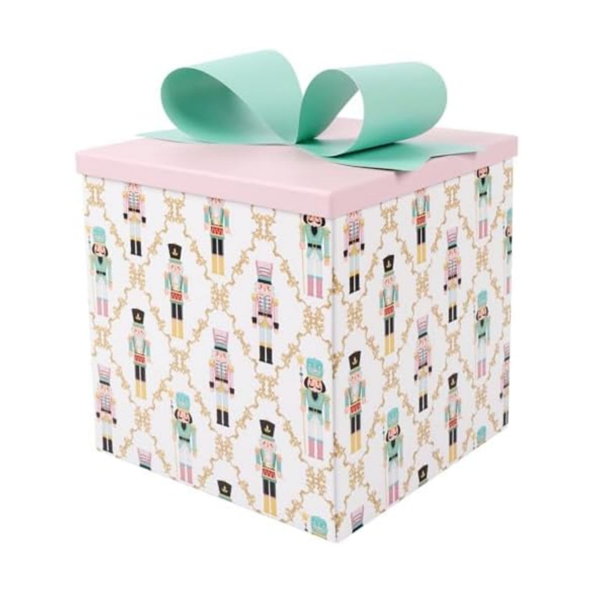 BIOBROWN Christmas Gift Boxes with Lids for Presents Nutcracker Design