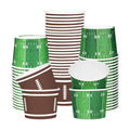 Gatherfun Football Party Supplies Kit for 50 Guests - Snack Cups for Football Birthday and Tailgate Party Decorations