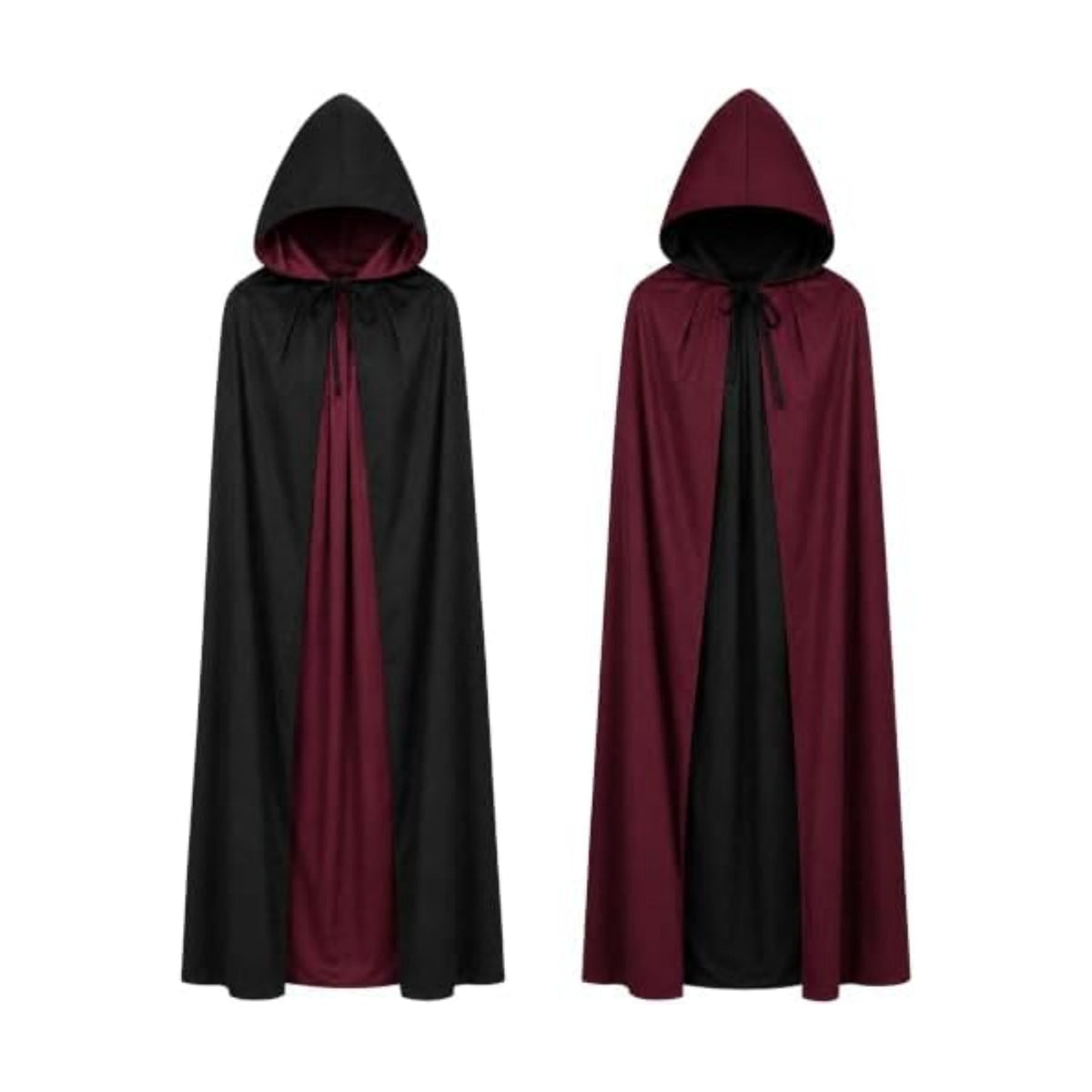 Vampire Hooded Cape Halloween Witch Cloak Cosplay Masquerade Costumes