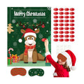 ASTARON Christmas Party Games for Kids, Pin the Hat on Reindeer