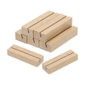 PATIKIL Wood Place Card Holder, 5Pcs Table Sign Holder Table Number Holders Name Card Stands for Photo Menu Display Wedding Ceremony Birthday Party Decorations, Wood