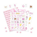Baby Shower Bingo Game, Moon and Stars Bingo Cards Set, Blue Gender Reveal Party Bingo Supplies for Adults, Family Friends Activities Favors Decorations for 24 Player, 01