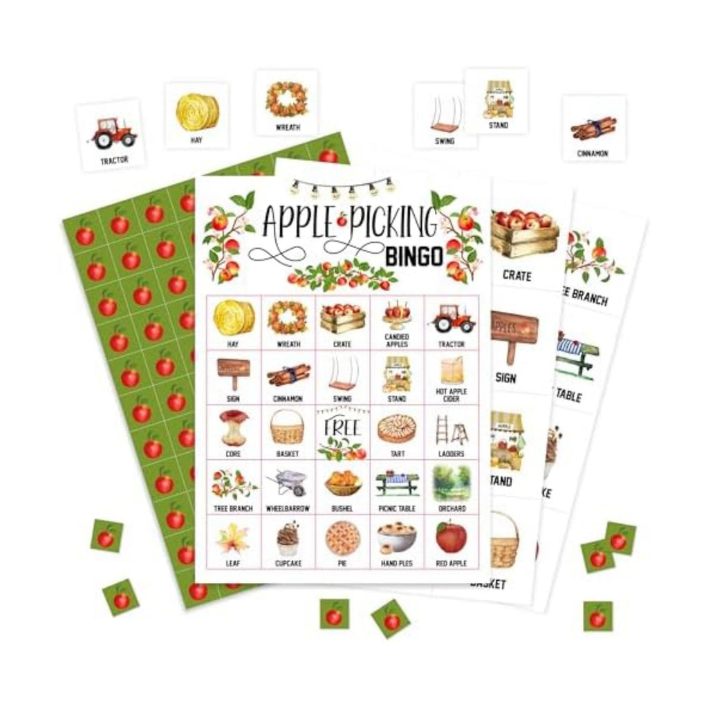 Fall Bingo Game, Fall Harvest Bingo Cards Set, Thanksgiving Party Birthday Party Bingo Supplies for Adults, Family Friends Activities Favors Decorations for 24 Player, 02