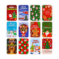 Thuodo 12 PCS Christmas Gift Card Tin Holder Boxes with Lids for Christmas Holiday Gift Box Set Metal Tin Small Boxes Stocking Stuffers Xmas Party Favors