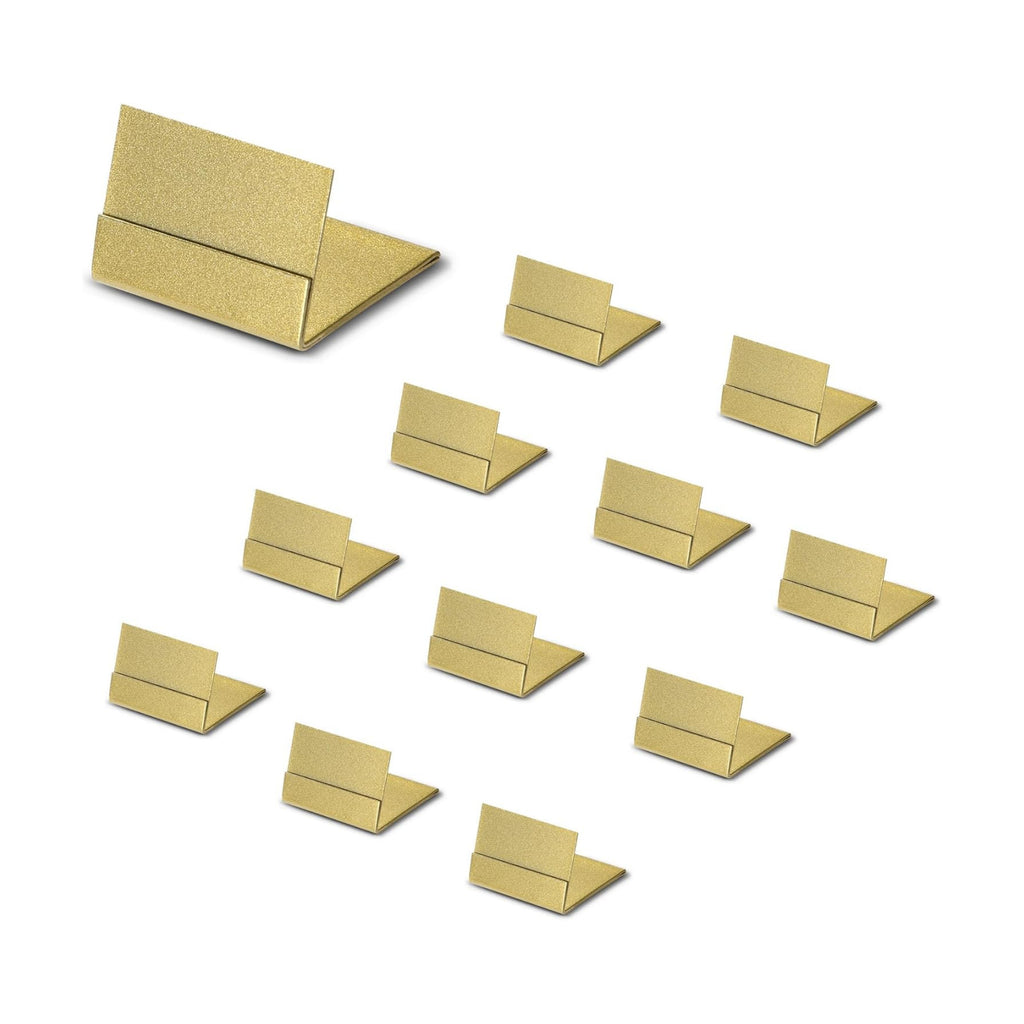 Gold Table Number Holders, Metal Place Card Stands & Picture Holders