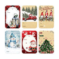120 PCS 8 Designs Christmas Gift Tag Stickers, Self Adhesive Labels