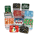 DIYDEC 36PCS Christmas Foil storage Containers Aluminum Food Tin with Lids