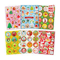 LINAYE 48 Sheets Christmas Stickers, 800PCS Stickers for Crafts Cards, Scrapbooking, Water Bottles, Envelopes and Christmas Party Favors for Kids