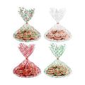 American Greetings Christmas Cellophane Cookie Tray Bags with Twist-Ties, Holiday Patterns (12-Count)