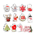 Christmas Cookie Cutters, 11 pieces Cookie Cutters Shape Set Stainless Steel Biscuit Cutters Mold with Snowflake, Snowman, Bell and More for DIY Christmas Food Party Baking Decorations Supplies