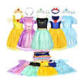 LIMIROLER Princess Dress Up Clothes for Little Girl Role Play Costume Gift Set Princess Dress Up Toys for Toddler Girls