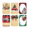 120 PCS 8 Designs Self Adhesive Christmas Name Tag Stickers