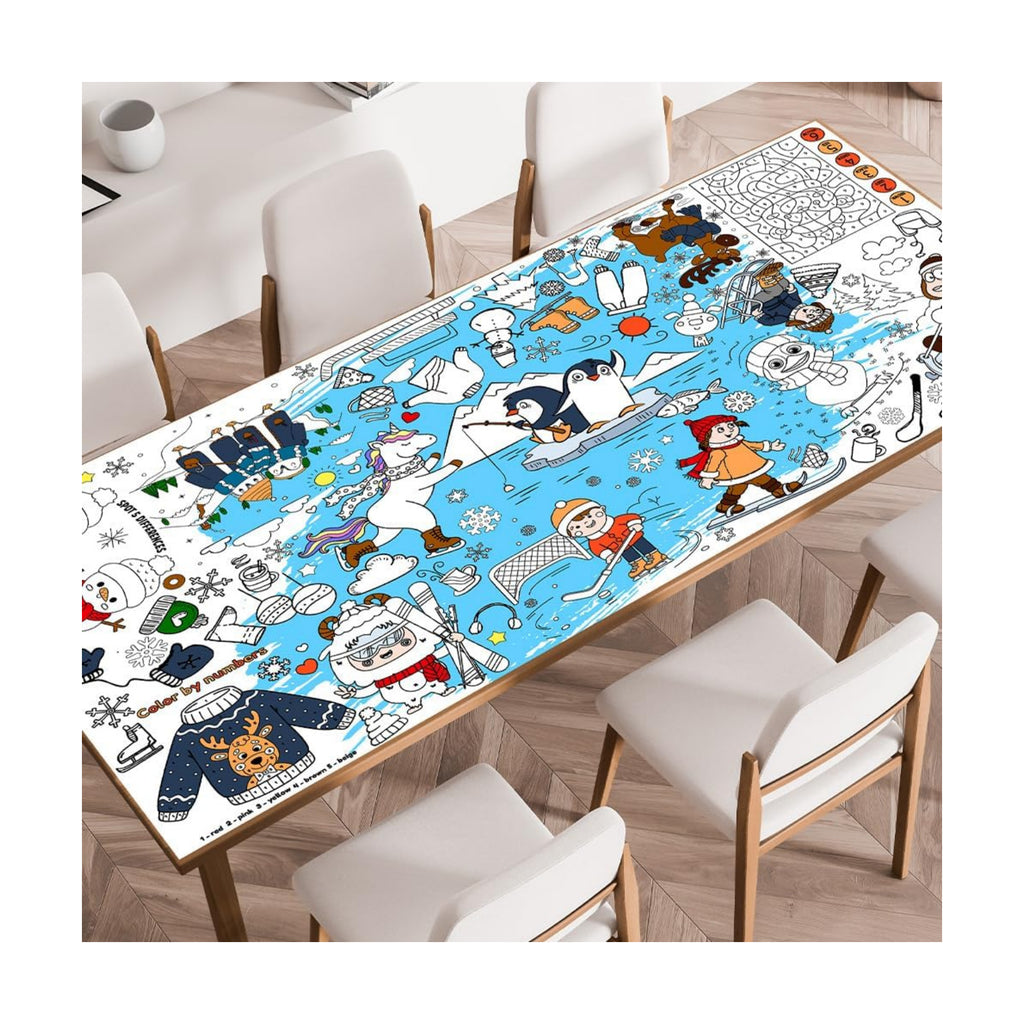 SPERINGEEN Winter Tablecloth Decorations, Holiday Crafts for Kids