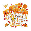 45PCS Thanksgiving Bingo Game Cards for 24 Players - Family and Large Group Party Favors