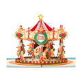 POPWOW Christmas Merry-Go-Round Pop Up Card, Merry Xmas, Reindeers, Wreath, 3D Popup Greeting Cards, Gifts for Women, Men, Kid, Boy, Girl, Sister, 5x7 - Includes Envelope And Message Note