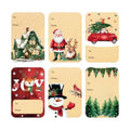 120 PCS 8 Designs Self Adhesive Christmas Gift Tag Stickers