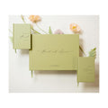 Personalized Wedding Book Set with Guestbook Vow Books (Design 1) - Custom Large 11.5 x 8.5 Guest Signin Book, 5.75 x 4 Vow Books for Marriage Ceremony Reception, Gift for Newly Engaged Couple, Sage