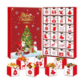 Christmas Advent Calendar Boxes 2025 Red Empty Advent Calendar to Fill Yourself, 24 Days of Christmas Countdown Boxes with 24 Drawers for Kids Adults Personalize with Treats Winter Holiday Xmas Gift