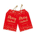 joycraft 50Pcs Christmas Tags with String, Red Merry Christmas Gift Tags