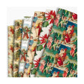 Vnaaem Vintage Christmas Wrapping Paper for Women Girls Boys Men - Retro Xmas Wrapping Paper for Winter Christmas Birthday Holiday - 20 X 28 Inches (6 Folded Sheet)