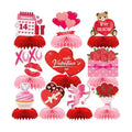 Valentine Table Centerpiece, 10Pcs Pink Heart Table Topper Decor