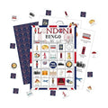 London Bingo Games, Travel Trip Bingo Cards, England Theme Party Game for Adults Family, Christmas Party Activities, 24 Bingo Sets, A003