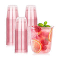 KesaPlan 50Pcs 12oz Pink Plastic Party Cups, Disposable Wine Cocktail Cups