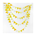 Yellow Party Decorations Ombre Yellow Felt Hanging Triangle Mini Bunting Pennant Banner Flag for Birthday Wedding Shower Bridal Shower Engagement Lemon Bee Sunflower Party Decor Supplies