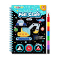 FUNNYB&G Foil Art Craft Kit for Kids, Sparkly Birthday Gift Toy for Boys