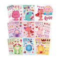 Make a Monster Face Stickers, Valentine's Day Stickers for Kids Classroom