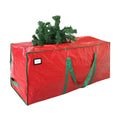 Cosy Family 9 ft Christmas Tree Storage Bag - Durable Heavy Duty Extra Large Artificial Xmas Holiday Tree Bag with Reinforced Handles and Dual Zippers Wide Opening - Red