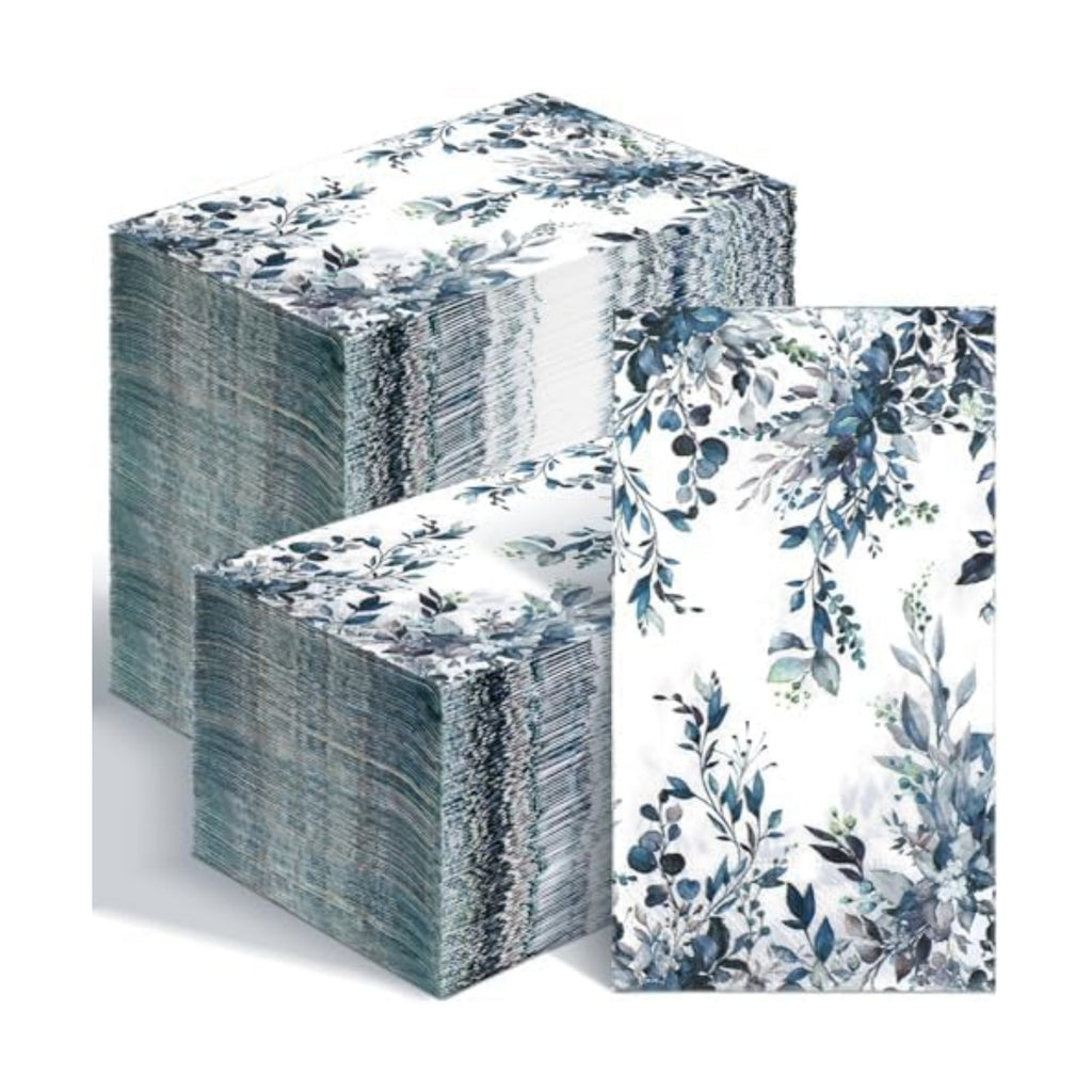 Seajan 200 Pcs Eucalyptus Napkins Paper Disposable Hand Towel for Bathroom