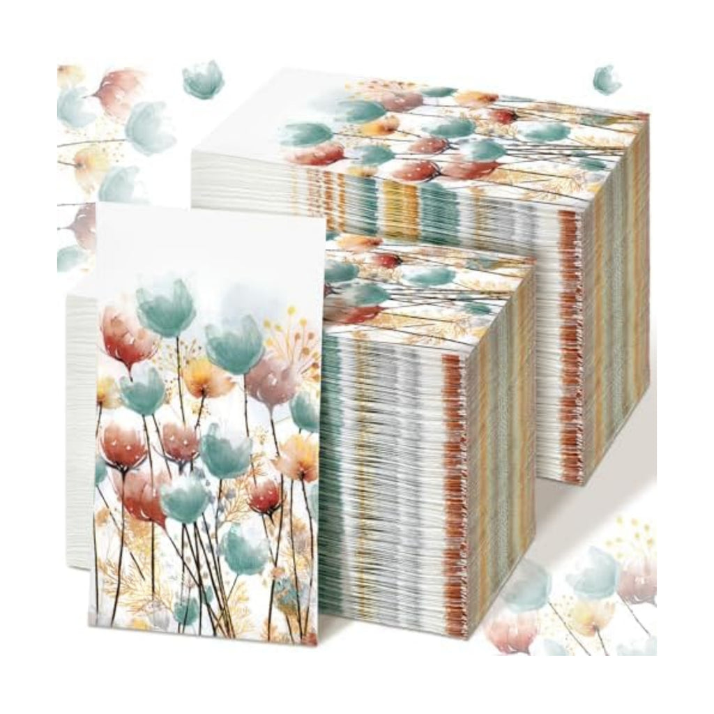 Seajan 200 Pcs Spring Disposable Paper Guest Towels Bathroom Napkins