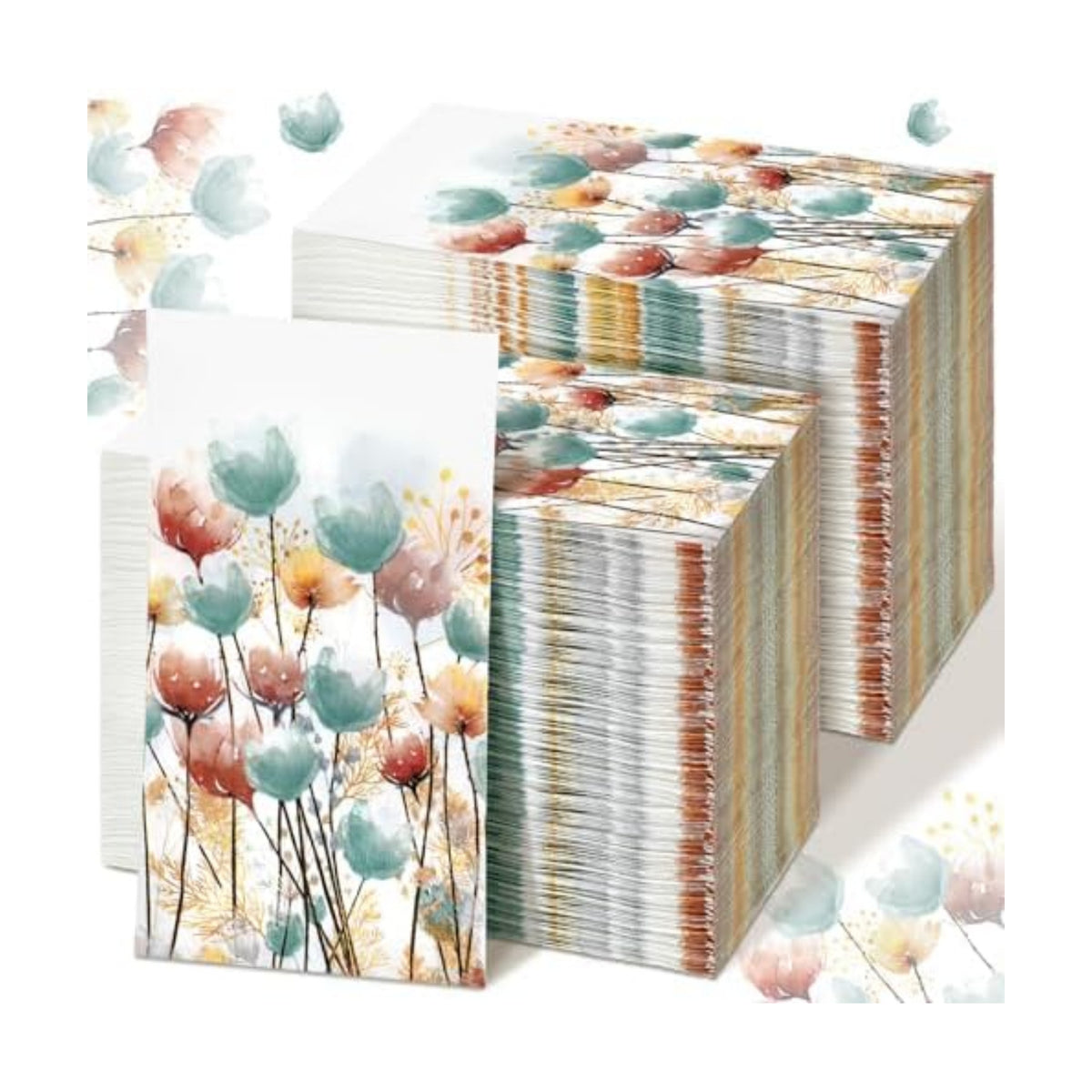Seajan 200 Pcs Spring Disposable Paper Guest Towels Bathroom Napkins