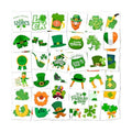 St. Patrick's Day Temporary Tattoos for Kids & Adults, 120 Irish Shamrock, Leprechaun, Gold Coins, Beer Mug Designs Waterproof & Easy to Apply Party Favors for Parade, School, Photo Booth, Cosplay