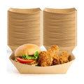 ZORRITA 100 Pack 5 LB Extra Large Paper Food Trays