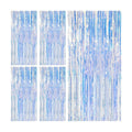 5 Pack Iridescent Backdrop Party Decorations Tinsel Curtain Party Backdrop Foil Fringe Birthday Decorations Photo Booth Streamer Backdrop Pink Theme Bachelorette Graduation Party Decorations