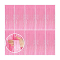 10 Pack Backdrop Party Decorations Pink Tinsel Curtain Party Backdrop Foil Fringe Birthday Decorations Photo Booth Streamer Backdrop Pink Theme Bachelorette Graduation Party Decorations