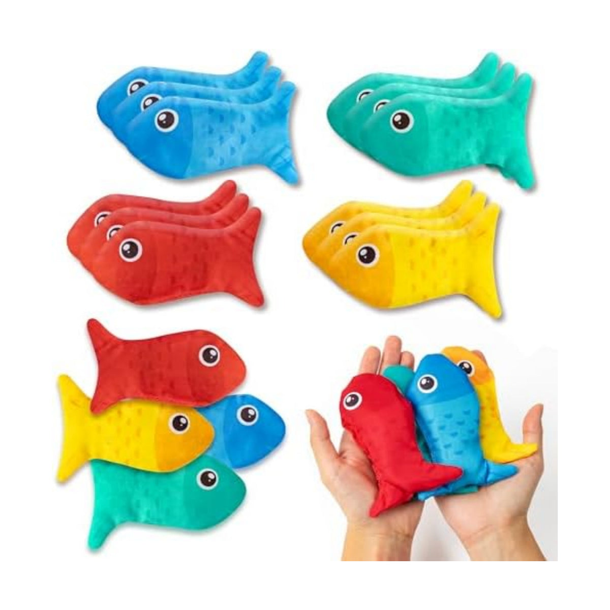 EYxsaxenk Fish Bean Bags for Tossing Game Kids Indoor Outdoor Toss Game Toy