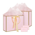 woric Pink Gift Bags with Handles, 14" Medium Gift Bags with Tissue Paper
