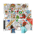 Tiny Expressions 3-Pack Large Holiday Coloring Tablecloth for Kids