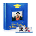 ReliThick Graduation Photo Album Holds 200 Pcs 4 x 6 Inch Photo 2026 Leather Album with Front Window Memory Scrapbook for Holiday Christmas Gift College High School Graduate Gift (Treasure)