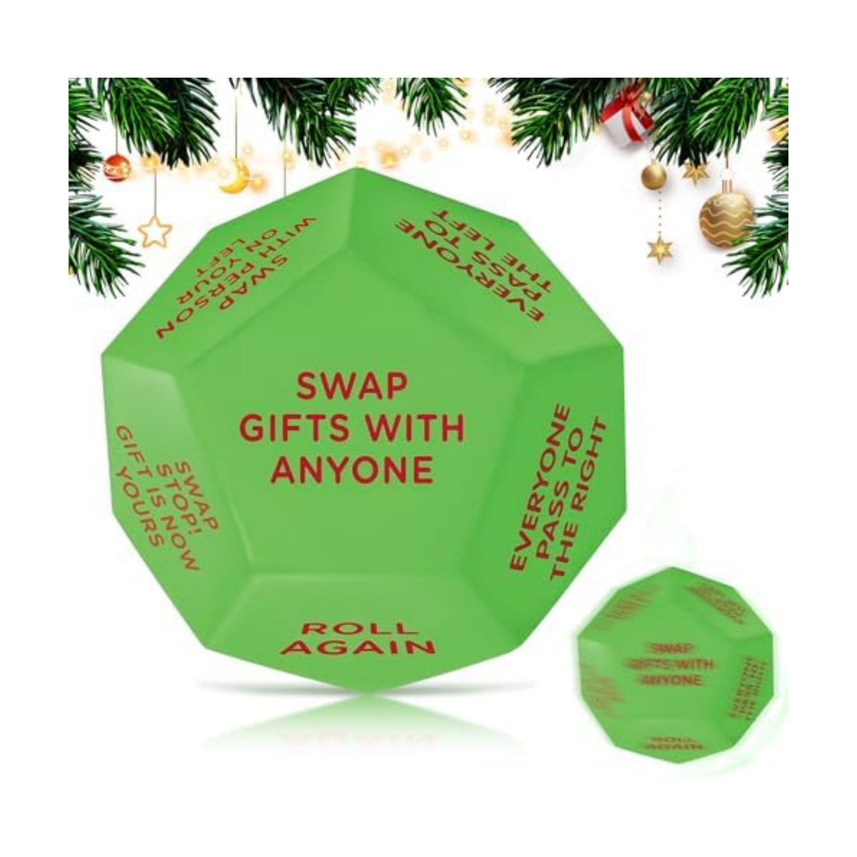 Santa Swap Gift Exchange Dice,3 ins Christmas Stocking Stuffers Games
