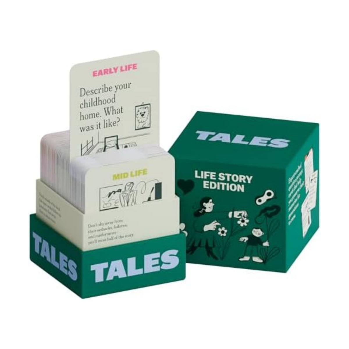 TALES 150 Conversation Cards, Life Story Edition, Preserve Family Memories