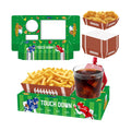 Jansun 36Pcs Football Serving Trays and Platters Candy Popcorn French Fries Snack Trays Football Movie Boxes for Snacks Tray Football Party Supplies