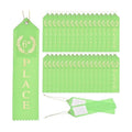 PATIKIL Award Ribbons, 36 Pcs 6th Place Prize Medal Ribbon with Event Card & Rope for Sports Events Competitions Challenges Prize Ornaments, Green